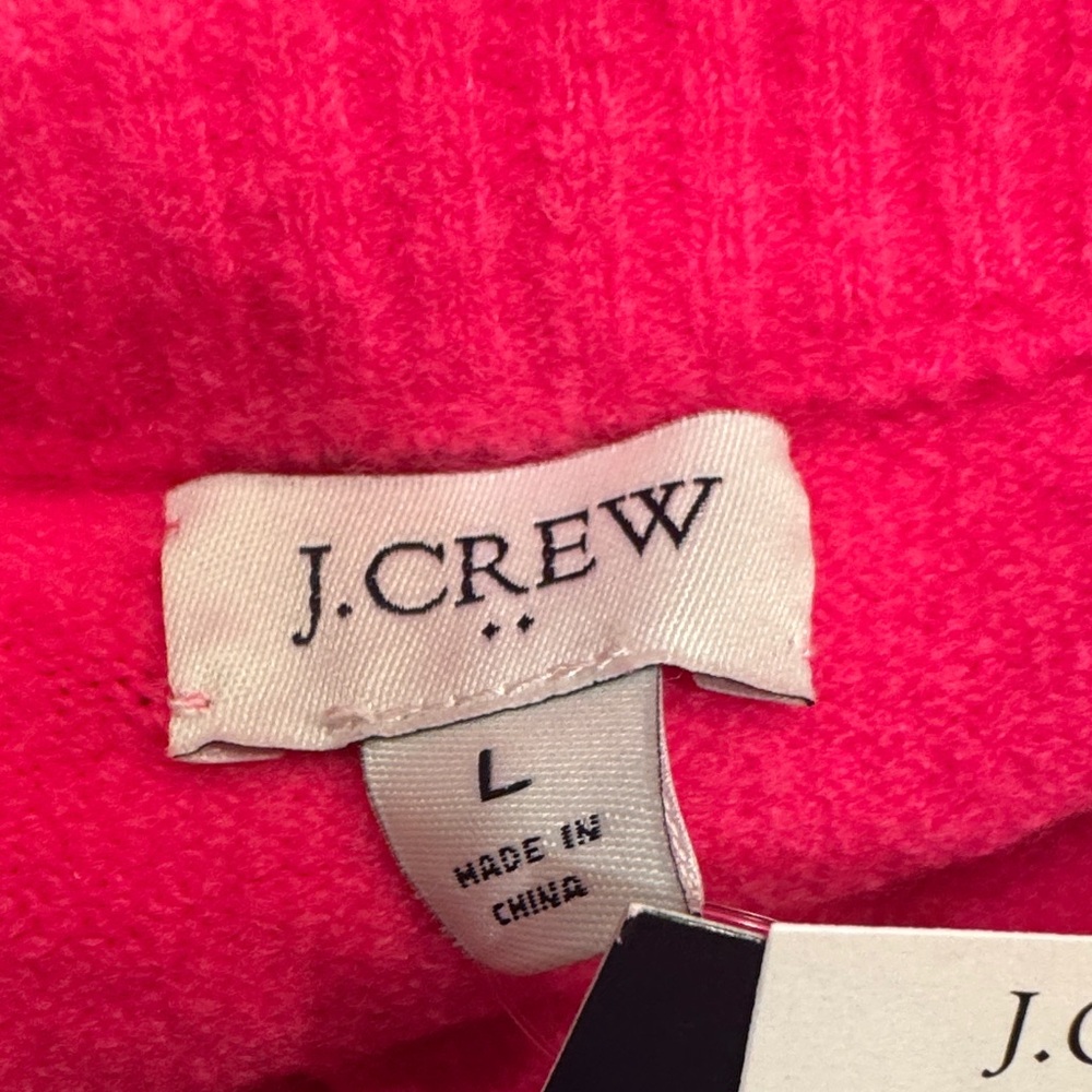 J. Crew Women's Crew Neck Sweater - Bright Pink - Picture 7 of 12